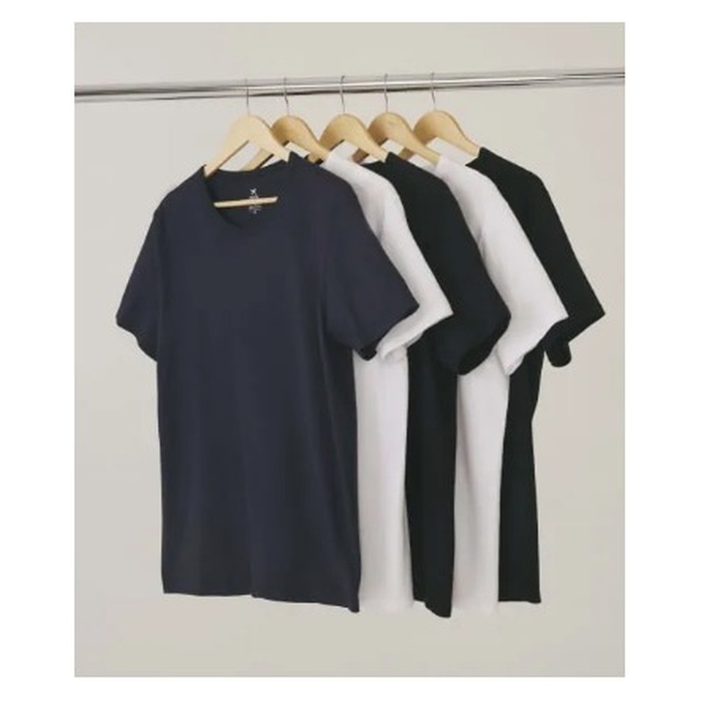 Kit Com 5 Camisetas Masculinas Básicas Slim Hering